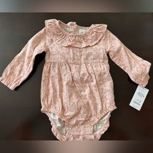 NWT: Carters Long Sleeve Paisley Romper